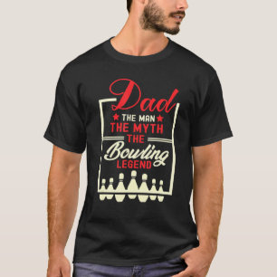 Camiseta Boliche Masculino Pai O Mito A Lenda do Boliche