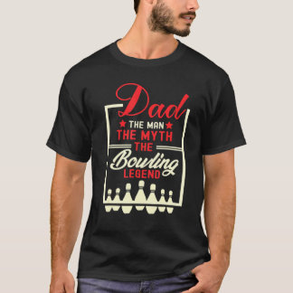 Camiseta Boliche Masculino Pai O Mito A Lenda do Boliche