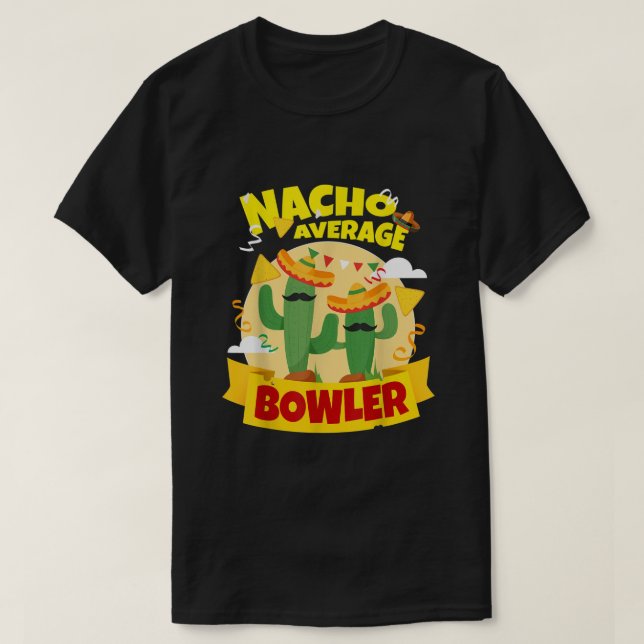 Camiseta Boliche Média de Bowler Nacho (Frente do Design)