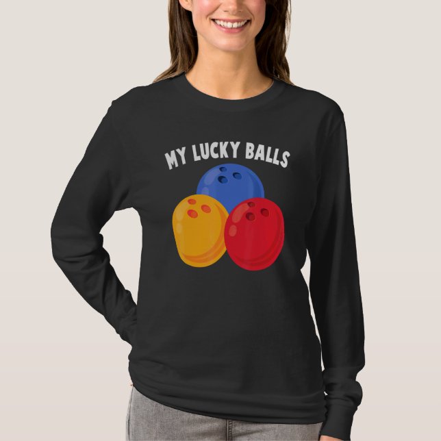 Camiseta Boliche - Minhas Bolas da Sorte - - Pista - Esport (Frente)