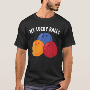 Camiseta Boliche - Minhas Bolas Sortudas - Engraçado - Bec