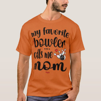 Camiseta Boliche Orgulhosa Mãe Bowler Mãe De Um Jogador De