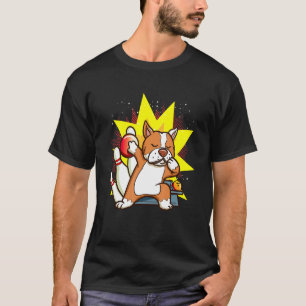Camiseta Boliche Para Crianças Dabbing Pitbull Jogador de B