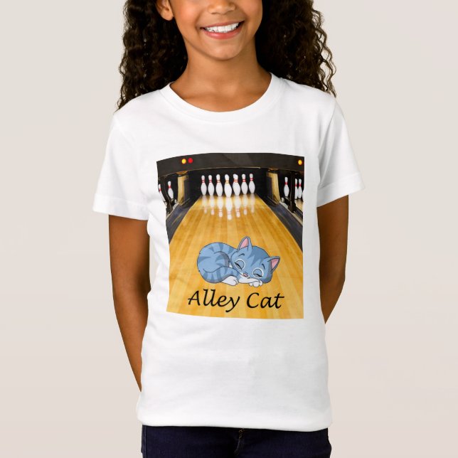 Camiseta Boliche Pastime Bowl com o Beco Cat (Frente)