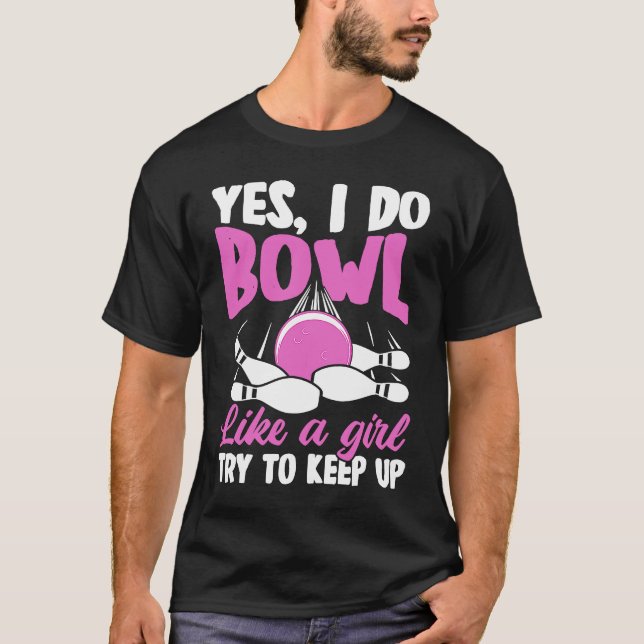 Camiseta Boliche Princesa Pin Bowler Striler Boliche Fa (Frente)