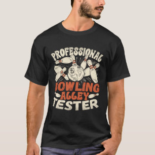 Camiseta Boliche profissional de Beco de testador P