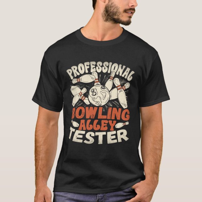 Camiseta Boliche profissional de Beco de testador P (Frente)
