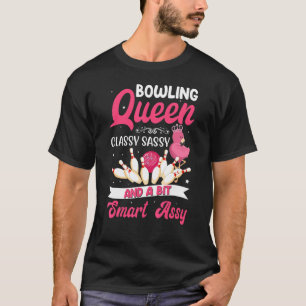 Camiseta Boliche Rainha Clássica Sassy E Um Bit Smart Assy