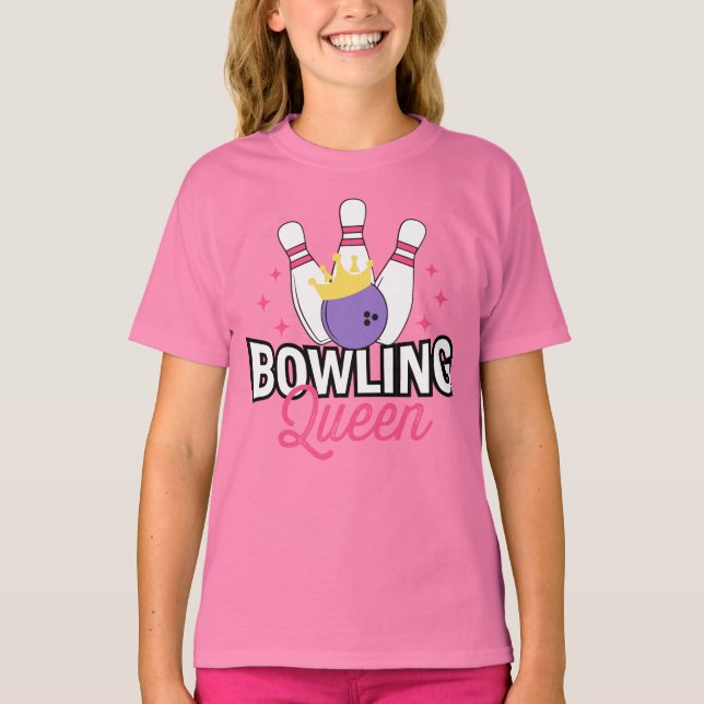 Camiseta Boliche Rainha Fofa Fofo de Aniversário Gafanhota  (Frente)
