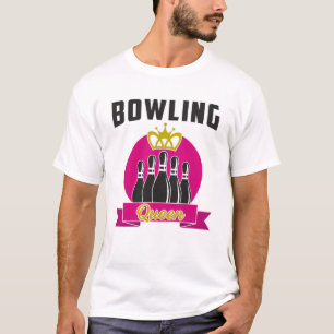Camiseta Boliche Rainha Princesa Bowler Engraçada Ideia