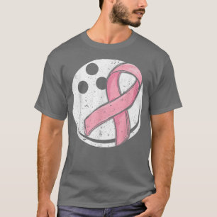 Camiseta Boliche Rosa Fita Fita Cancer Mama Sensibilização 