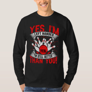 Camiseta Boliche Sim, sou canhoto Boliche  Bola Canhota