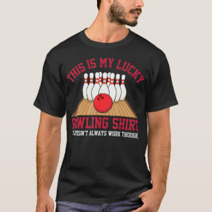 Camiseta Boliche Sortudo Jogador de Boliche Divertido