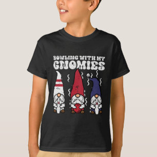 Camiseta Boliches Com Gnomies Bowler Gnomos Correspondendo 