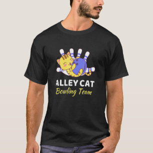 Camiseta Boliches De Gatos Para O Beco Nacional Para O Dia