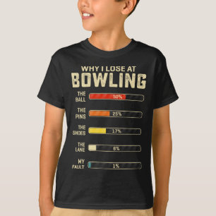 Camiseta Boliches Engraçadas Para Homens Mulheres Crianças