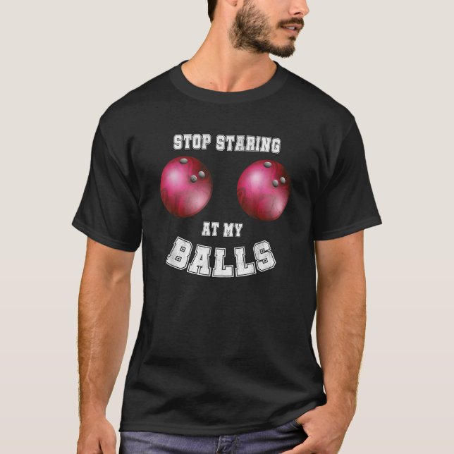 Camiseta Boliches Engraçadas Para Ventiladores E Jogadores (Frente)