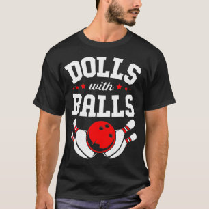 Camiseta Boliches Engraçados Dólares Com Boliches De Bolas