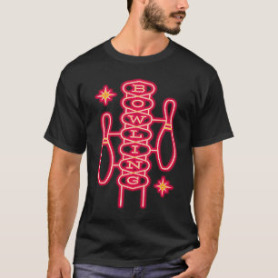 Camiseta Boliches Luzes Boliche do Bowler Equipe Boliche do