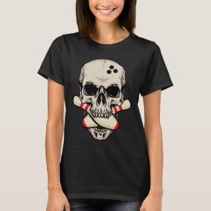 Camiseta Boliches Pilhas Retro Caveira Skeleton Cabeça Boli