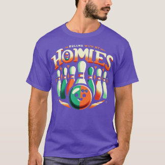 Camiseta Boliches Rolando Com Minhas Casas Engraçados Homen