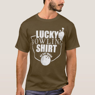 Camiseta Boliches Sortudas Não Lave O Tenpin Engraçado