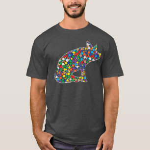 Camiseta Bolinhas Arco-Íris Colorido Porco Internacional Da