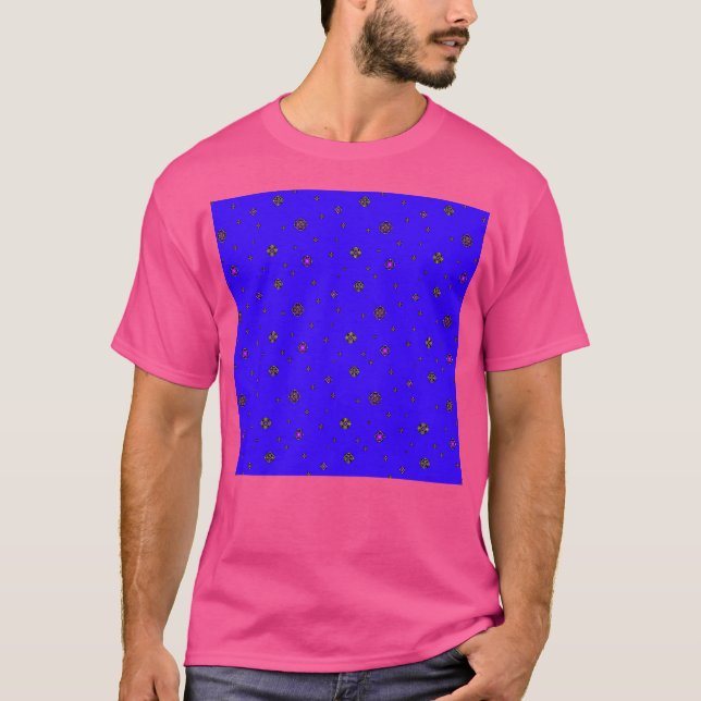 Camiseta Bolinhas azul escura (Frente)