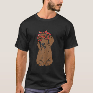 Camiseta Bolinhas Bandana Wiener Weiner Dog Amor