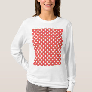 Camiseta Bolinhas brancas e vermelhas