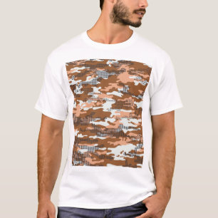 Camiseta Bolinhas de camuflagem: Abstrato sem costura.