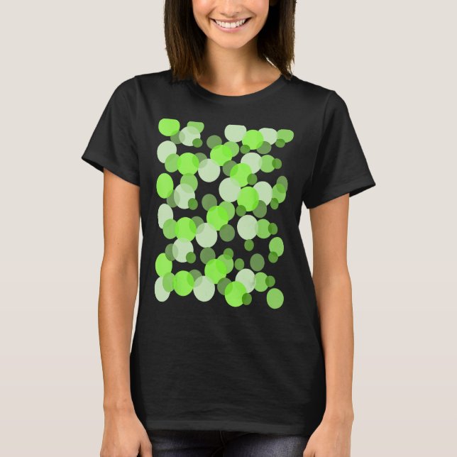 Camiseta Bolinhas de Pontos Verdes (Frente)