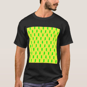 Camiseta Bolinhas padrão de Pop de arte em Limão e amarelo