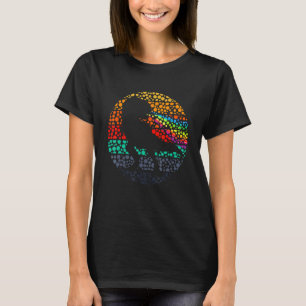 Camiseta Bolinhas T Rex Dinossaur Rainbow Fire Internationa