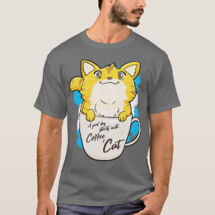 Camiseta Bolinho de café de laranja Engraçado Mug Gato-Sobr