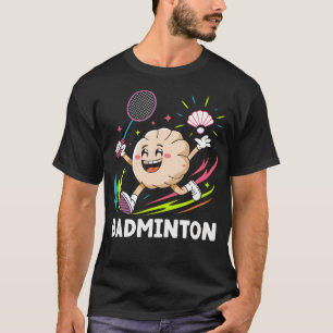 Camiseta Bolinhos Jogam Badminton Envoltório de Hashi Cozin