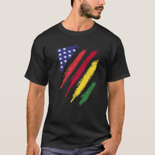 Camiseta Bolívia American Grown Flag USA Patriot Heritage M