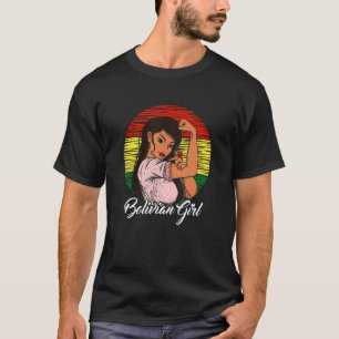 Camiseta Bolívia Bandeira Bolívia Menina Bolívia