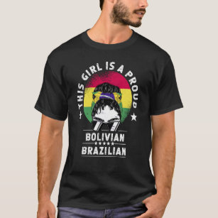 Camiseta Bolívia Bandeira Brasil Cultivando Mulheres Menina