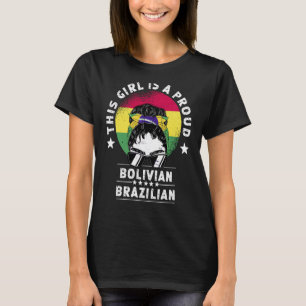 Camiseta Bolívia Bandeira Brasil Cultivando Mulheres Menina