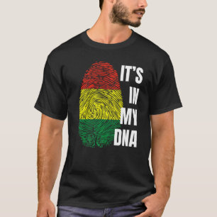 Camiseta Bolívia: Bandeira do Dna Fingerprint