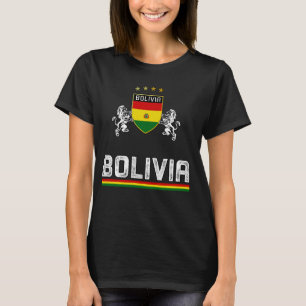 Camiseta Bolívia Bandeira do Orgulho Boliviano Amantes