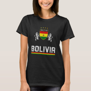 Camiseta Bolívia Bandeira do Orgulho Boliviano Amantes
