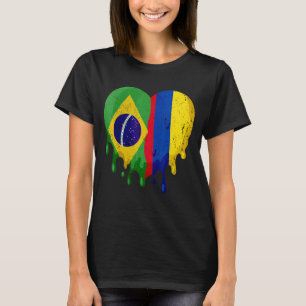 Camiseta Bolívia Colômbia Sinalizador Coração Cidadão Patri