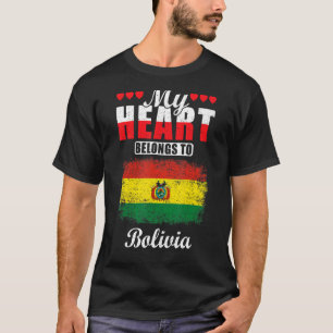 Camiseta Bolívia Country Love My Heart Pertence À Bolívia