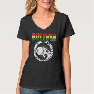 Camiseta Bolivia Ping Pong Apoiadores do Tênis de Mesa Bo