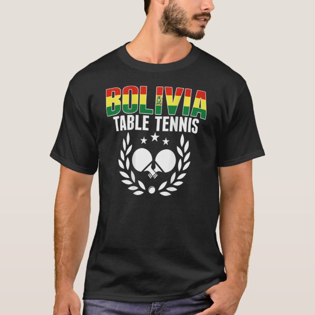 Camiseta Bolívia Ping Pong Mesa Suppor (Frente)