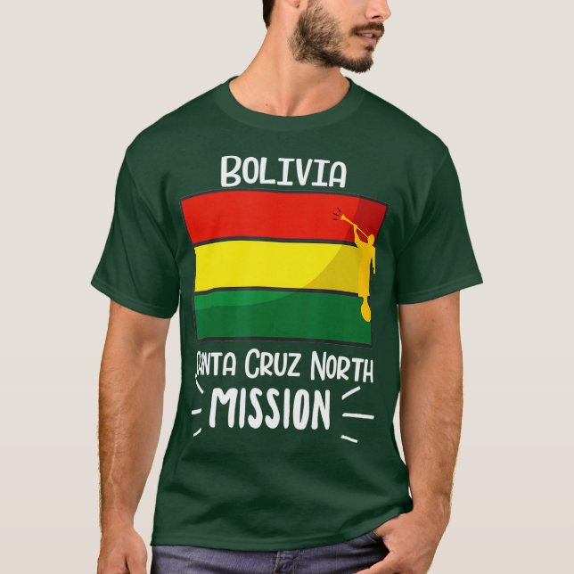 Camiseta Bolivia Santa Cruz North Mormon LDS Mission Gift (Frente)