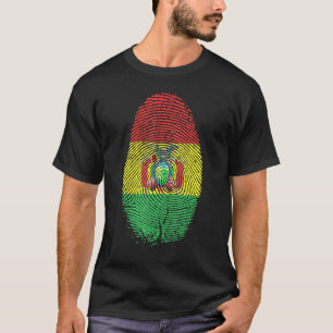 Camiseta Bolívia Sinalizador Imprimido Está No Meu Dna Para