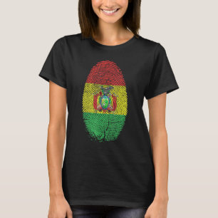Camiseta Bolívia Sinalizador Imprimido Está No Meu Dna Para